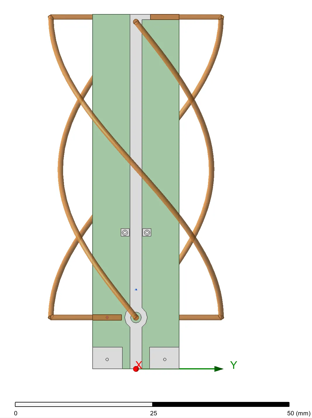 GPS Quadrifilar helix antenna model